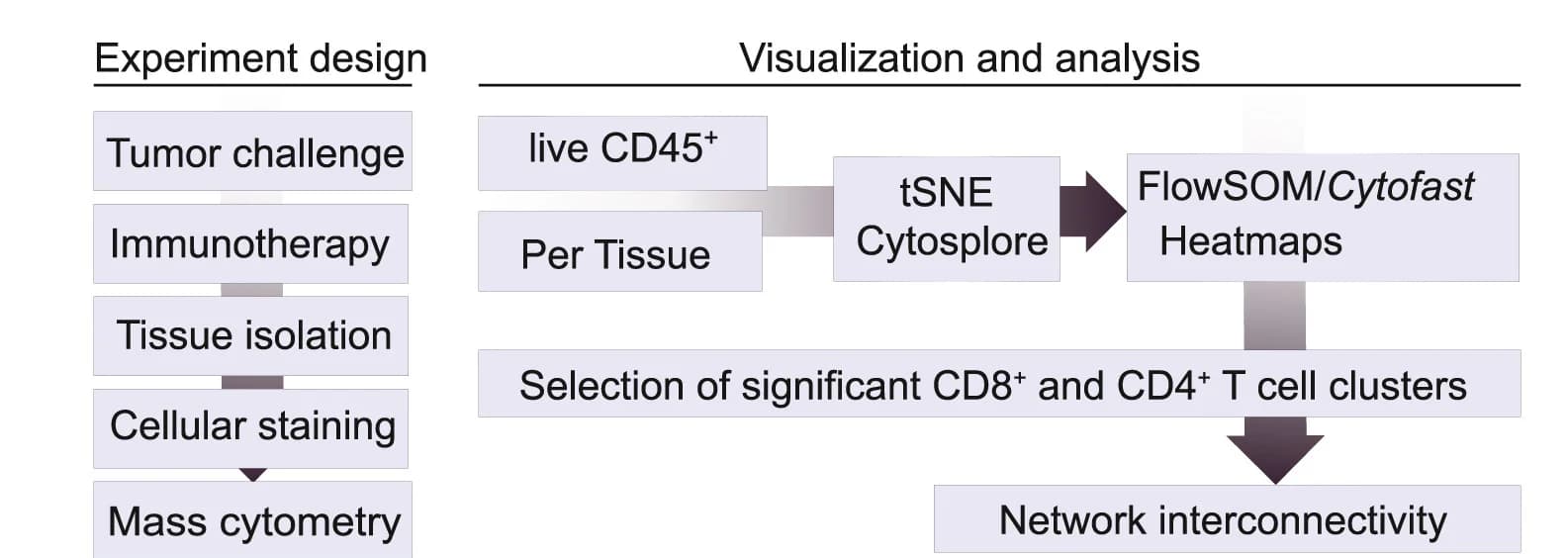 Open access visualization of Workflow, Flowchart, Heatmap, Network, Mass Cytometry