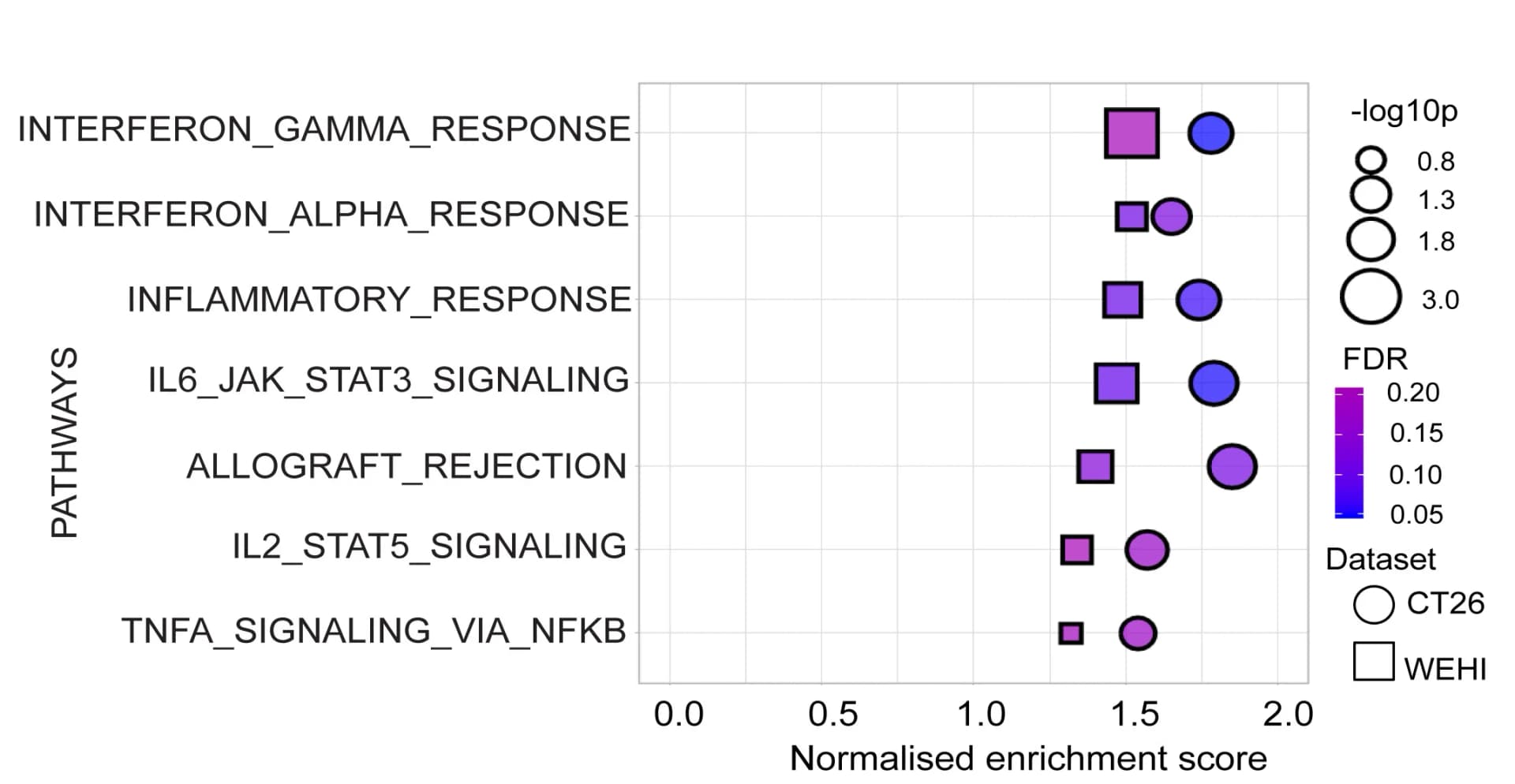 Open access visualization of Scatter Plot, Bubble Plot, GSEA, Gene Sets, Tumors