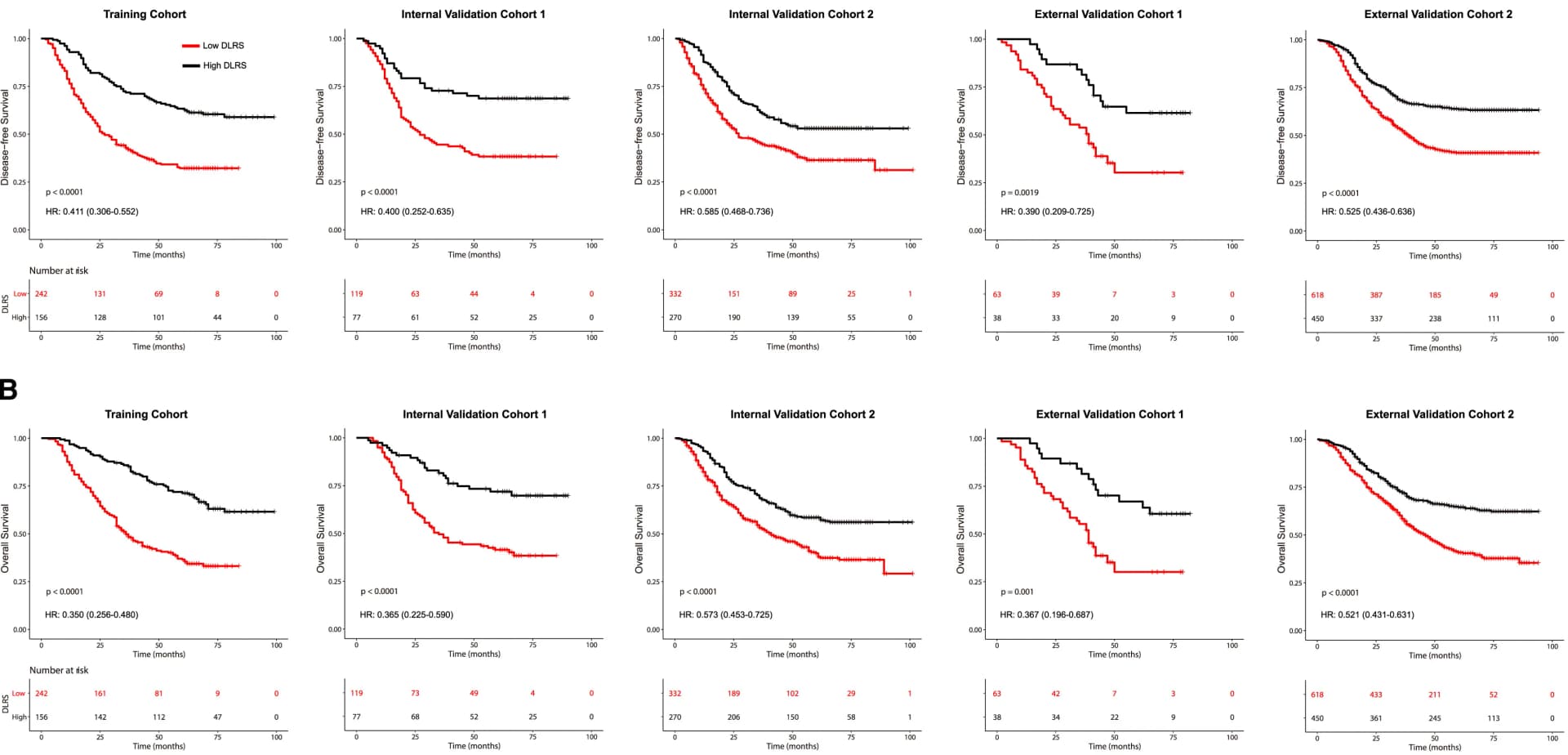 Open access visualization of Survival Curve, Disease Free Survival