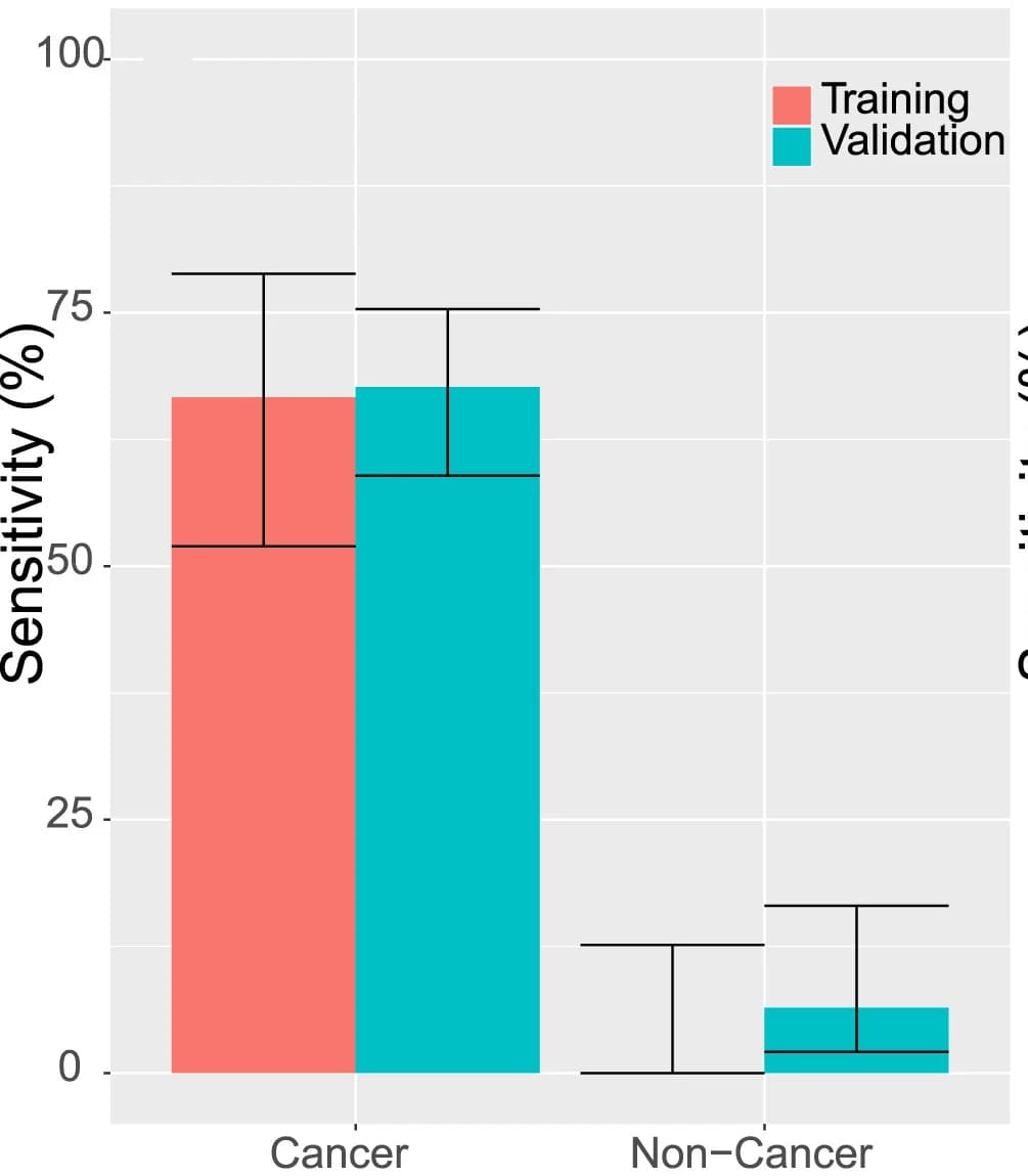 Open access visualization of Clustered, Error Bars, Training, Validation, Real-CSF