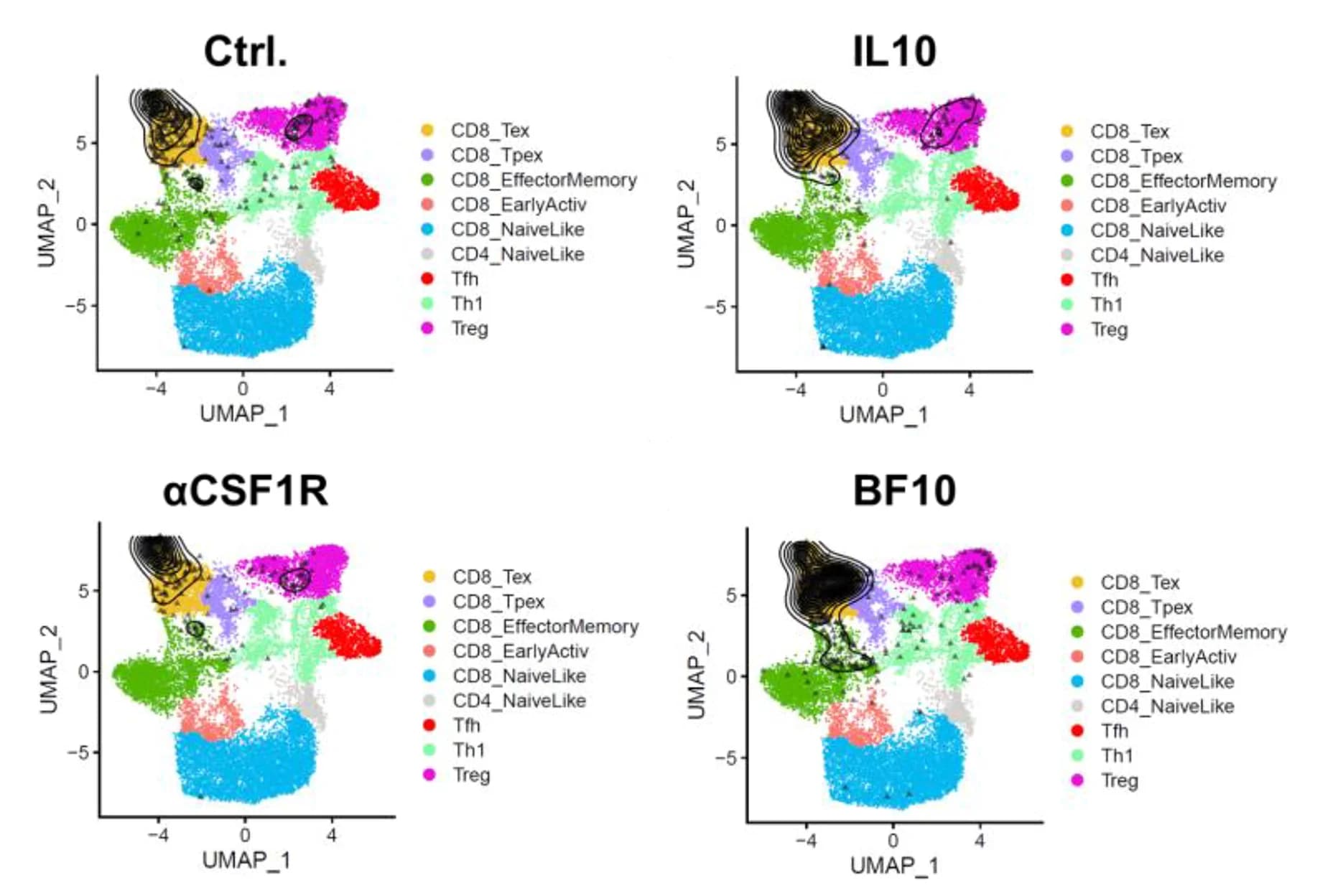 Open access visualization of UMAP, Scatter Plot, T Cells, TIL Reference Atlas, ProjecTILs
