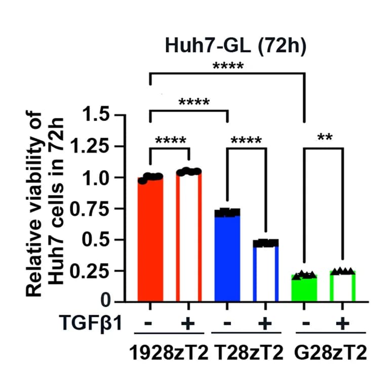 Open access visualization of Bar Plot, Error Bars, Residual Tumor Cells, IFN-γ, Granzyme B