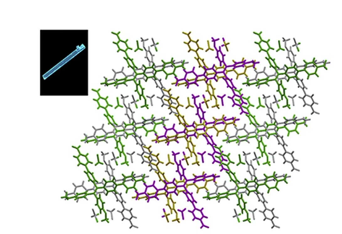 Open access visualization of Protein Structure, Chemical Structure, Fluorescence Microscopy Image, Packing Structure, Monoclinic Crystal