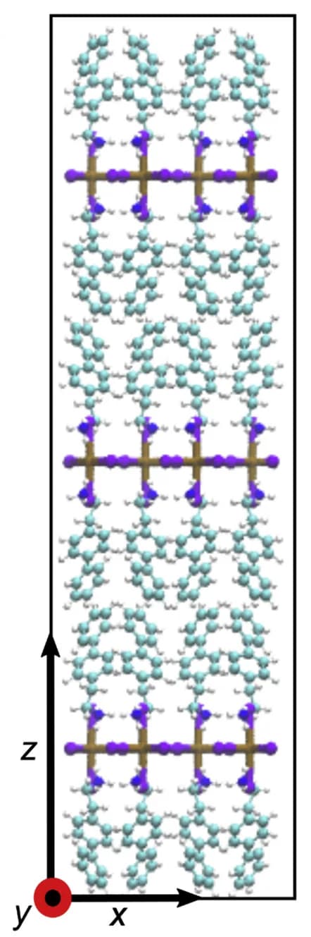 Open access visualization of Chemical Structure, Atomistic Model, BPEA2GeI4 Perovskite, Slab, Ge Atoms