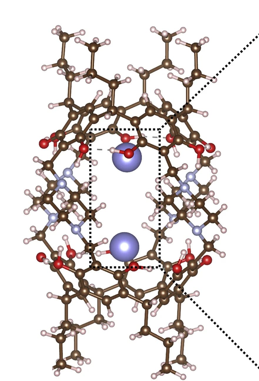 Open access visualization of Chemical Structure, Resorcinarene Cages, Chemical Shift, Potential Energy, Xenon