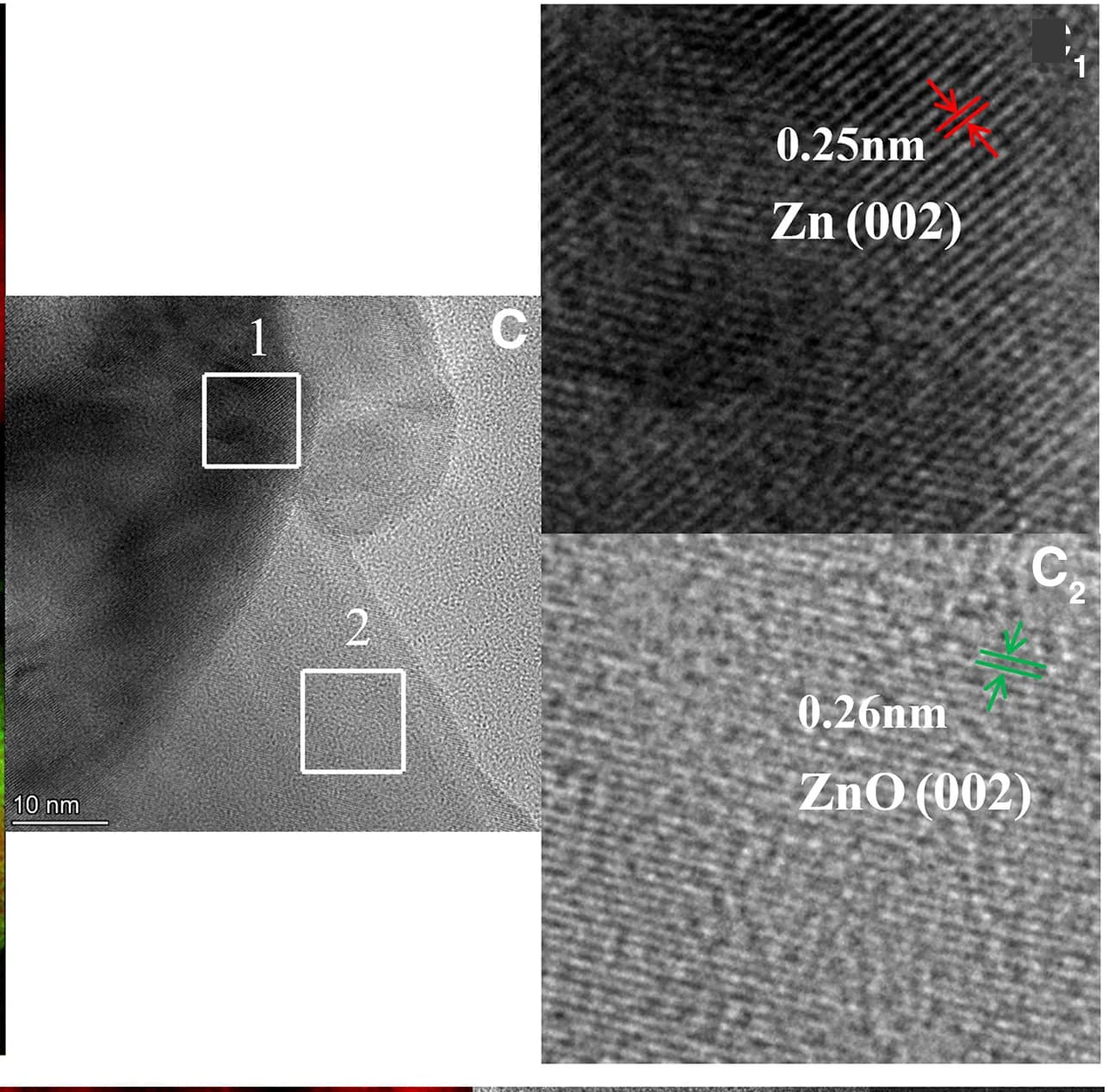 Open access visualization of Microscopy, HRTEM, Zinc Catalyst