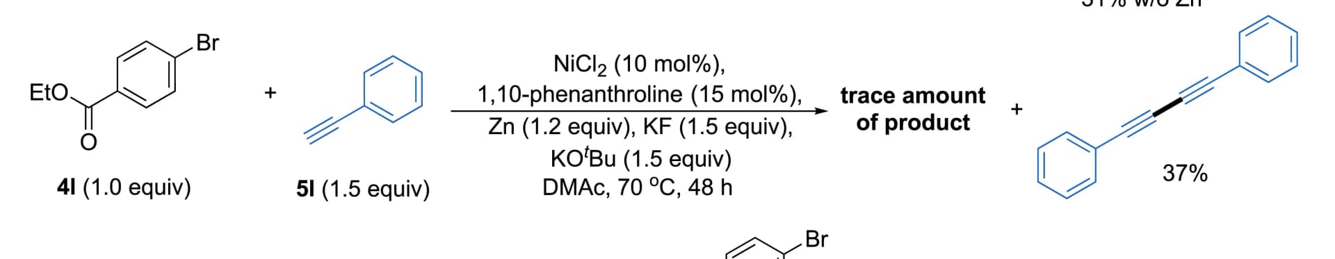 Open access visualization of Chemical Structure, NiCl2, 1,10-phenanthroline, KF, Zn
