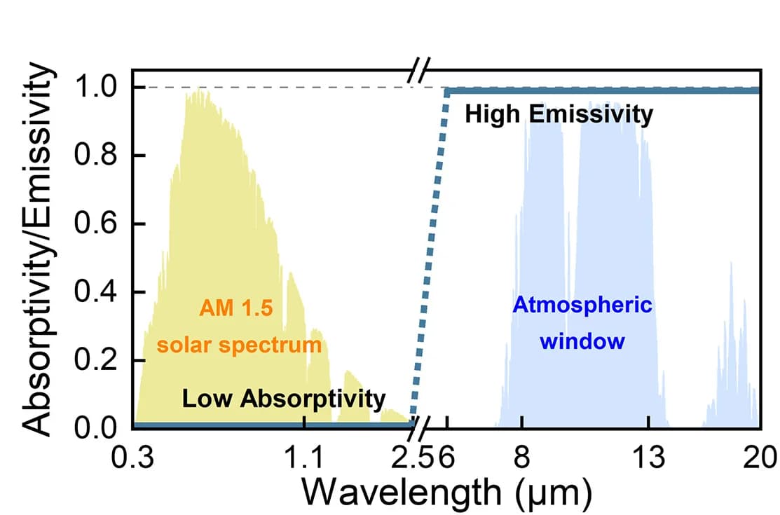 Open access visualization of Line Plot, Density Plot, Solar Absorptivity, Thermal Emissivity, Cooling Mode