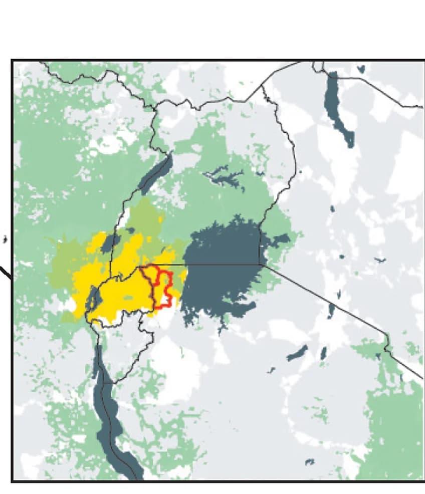 Open access visualization of Geo Map, East Africa, Zoomed Image, Quantum Geographic Information System