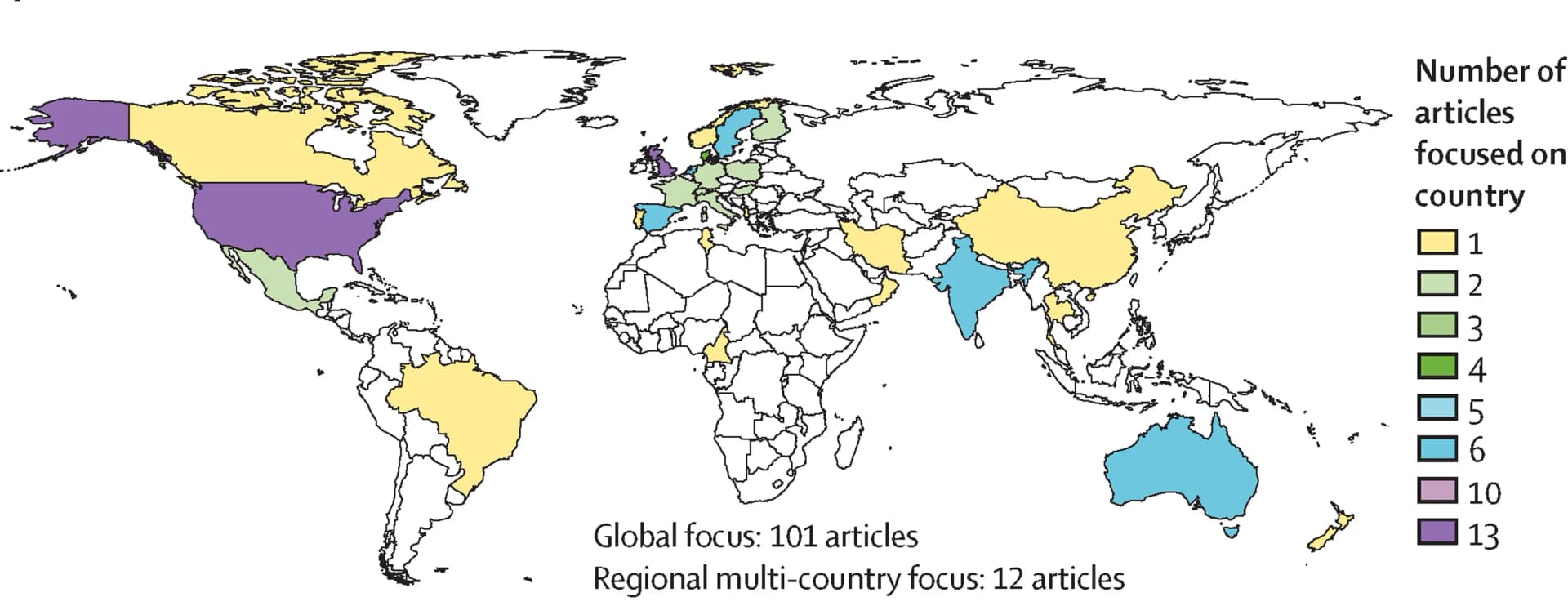 Open access visualization of Geo Map, Studies, Global Distribution