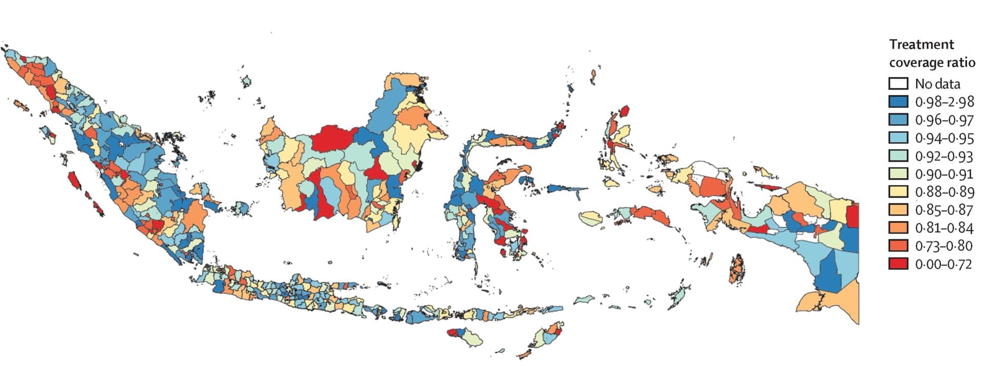 Open access visualization of Geo Map, Tuberculosis Cases, Pandemic, Treatment Coverage Ratio, COVID-19