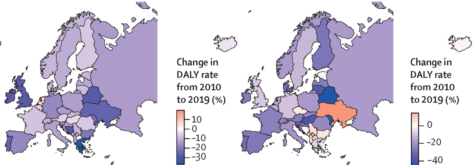Open access visualization of Geo Map, Disability-Adjusted Life Years, Hepatitis C Virus, Global Trends