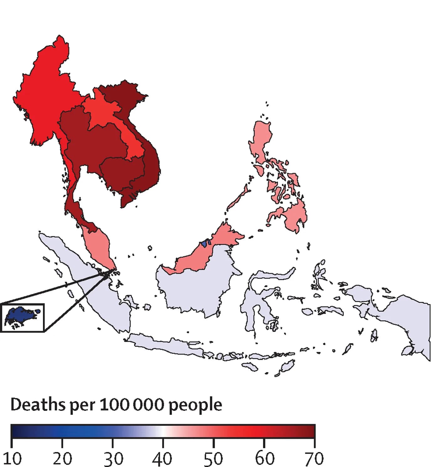 Open access visualization of Geo Map, Stroke, Prevalence, Disability-Adjusted Life Years