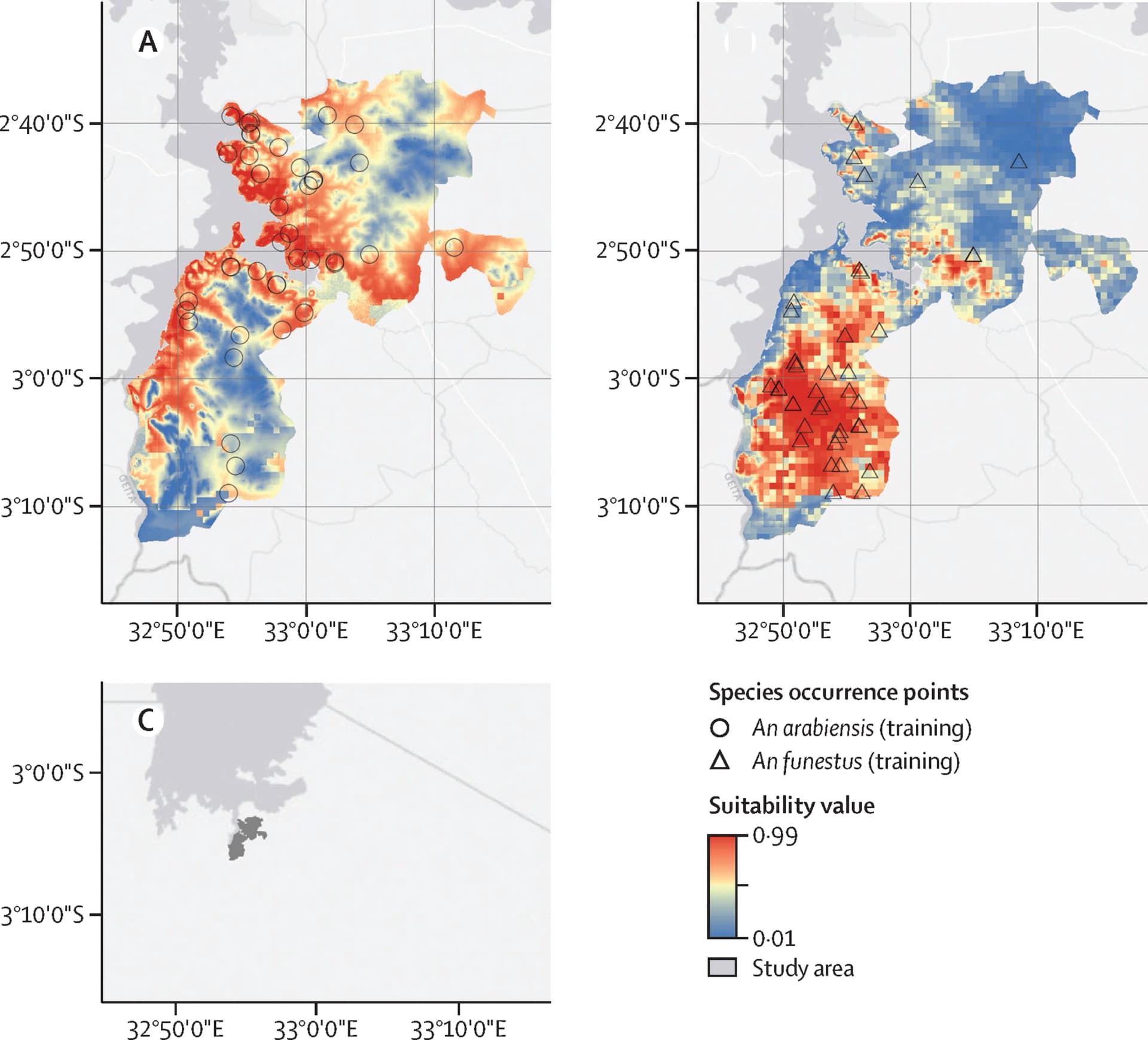 Open access visualization of Geo Map, Scatter Plot, Heatmap, Species Distribution Map, Ecological Model