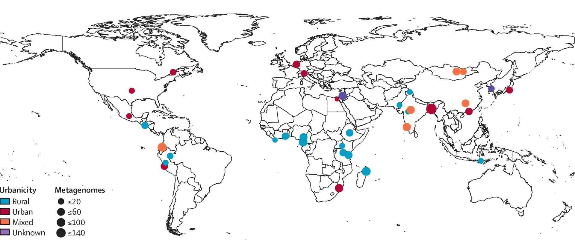 Open access visualization of Geo Map, Study Locations, Analysis