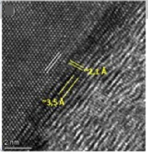 Open access visualization of Microscopy, FFT, HRTEM Image, Diamond Reflections, Graphite Reflections