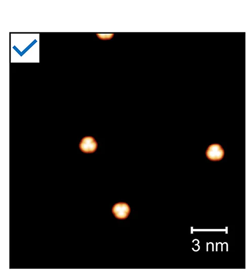 Open access visualization of Microscopy, Cu(111) Surface, C60 Molecules, STM, Molecular Adsorption