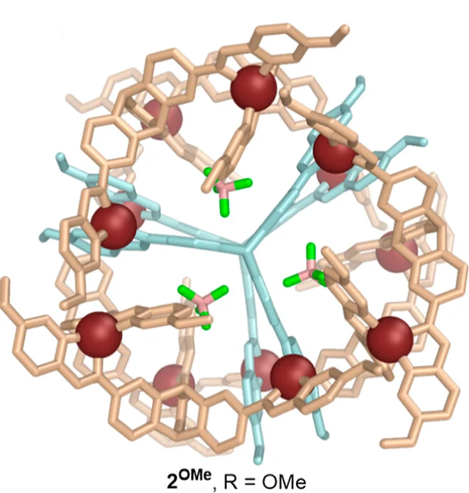 Open access visualization of Chemical Structure, Crystal Structures, Hydrogen Atoms, Counteranions, Solvent Molecules