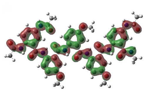 Open access visualization of Chemical Structure, Molecular Orbitals, Resonance Structure, Amide Bonds, Aromatic Rings
