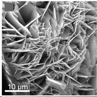 Open access visualization of Microscopy, SEM Image, PCN-641 Flakes