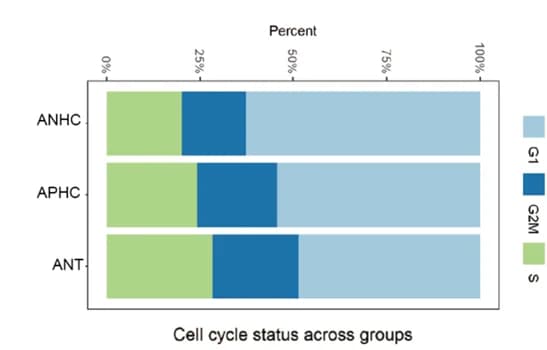Open access visualization of Stacked Bar Plot, Cell Cycle, Heterogeneity, ANHC, APHC