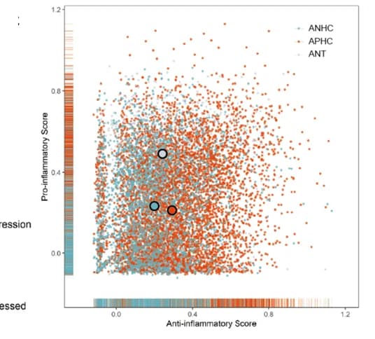 Open access visualization of Scatter Plot, Bar Plot, Histogram, Inflammation, Macrophages