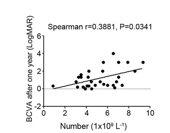 Open access visualization of Scatter Plot, Regression Plot, Correlation Analysis, Neutrophil Number, Visual Acuity