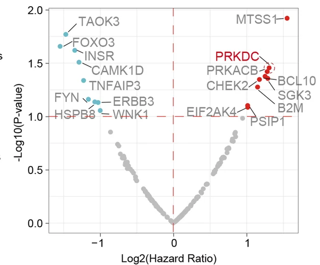 Open access visualization of Volcano Plot, Copy Number Alteration, Overall Survival, Melanomas