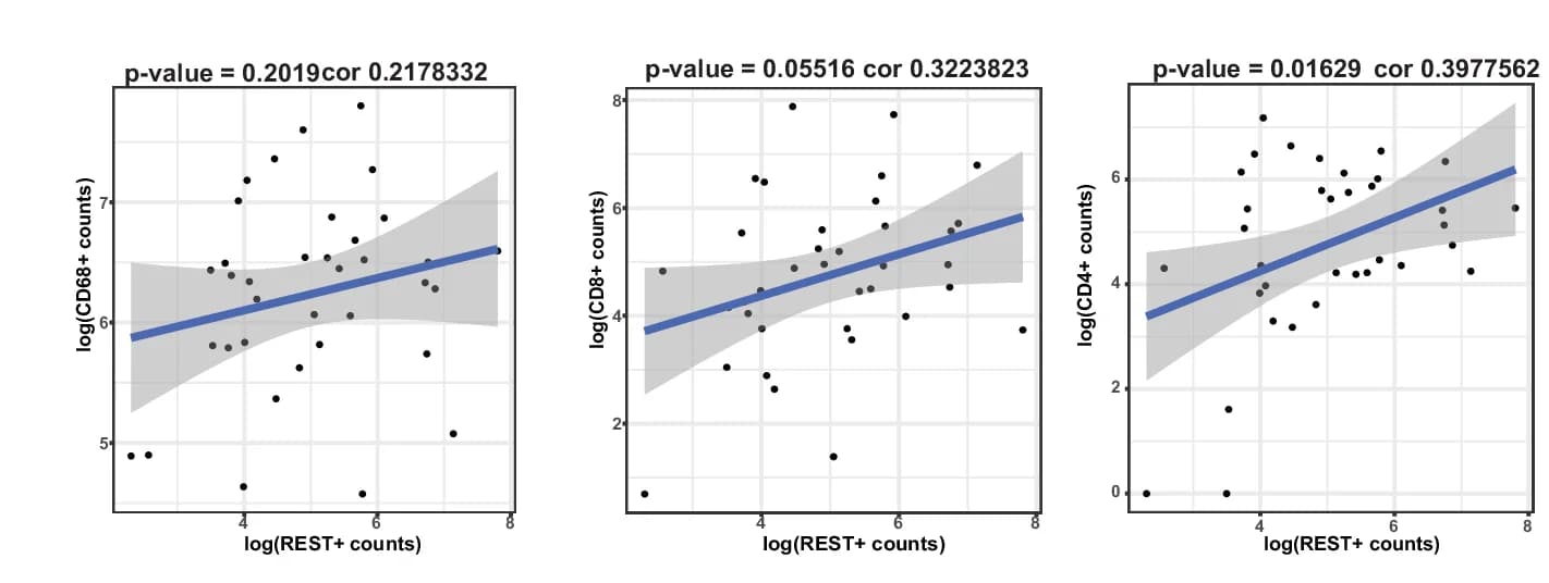 Open access visualization of Scatter Plot, Regression Plot, Correlation, REST, Cancer Cell Density
