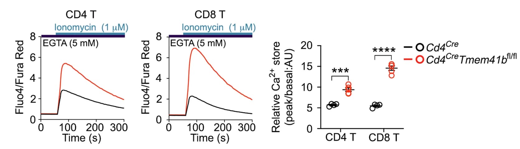 Open access visualization of Line Plot, Scatter Plot, Flow Cytometry, ER Ca 2+ Store, T Cells