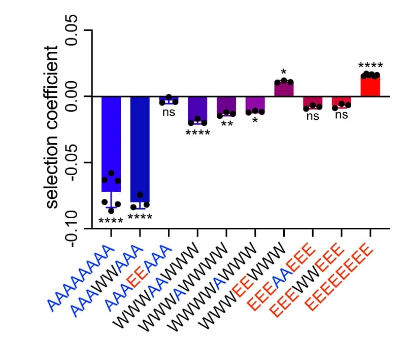 Open access visualization of Bar Plot, Error Bars, Selection Coefficients, Mutants, Multiple Screens
