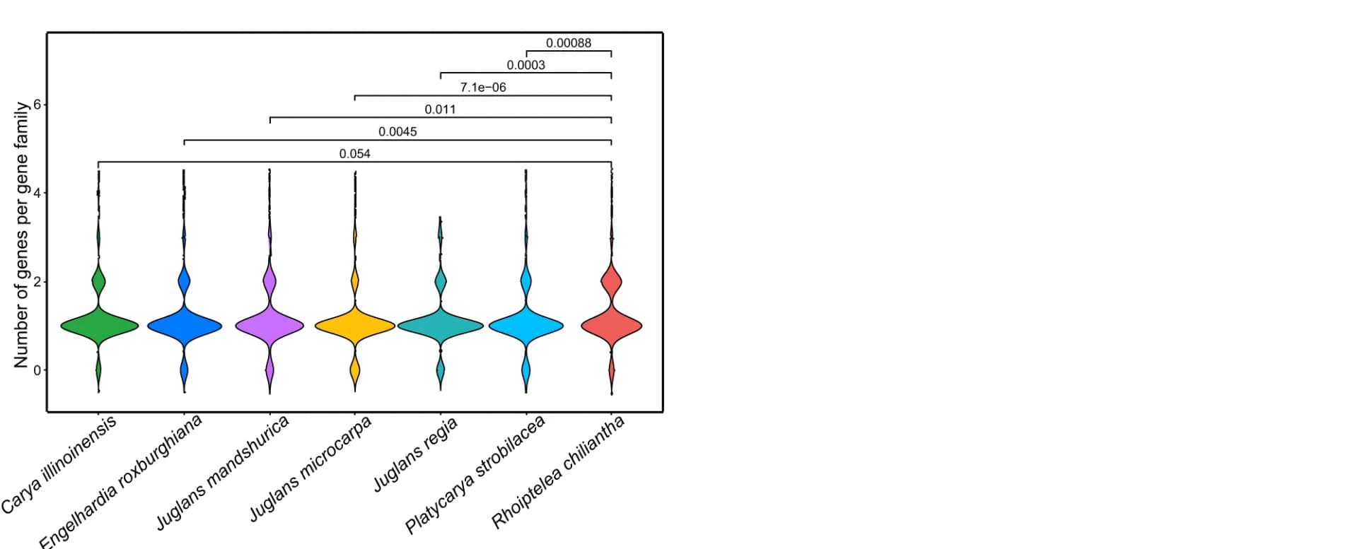 Open access visualization of Violin Plot, Violin Plots, Gene Families, DNA Repair, Recombination