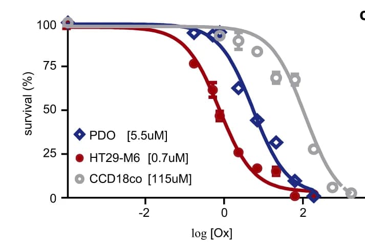 Open access visualization of Line Plot, Scatter Plot, Error Bars, Biological Activity, Oxaliplatin