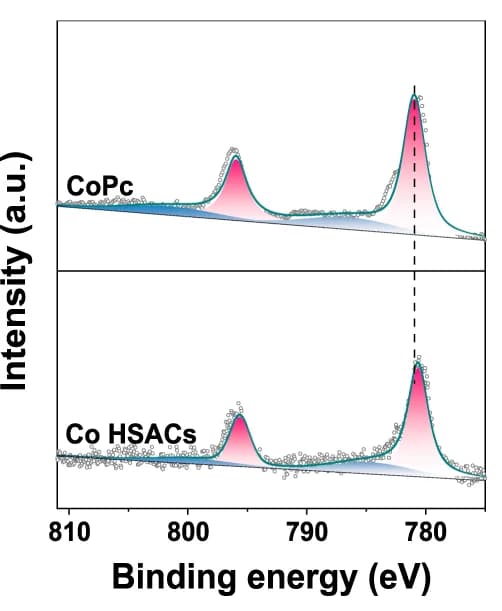 Open access visualization of Line Plot, Density Plot, XPS spectra, Co HSACs
