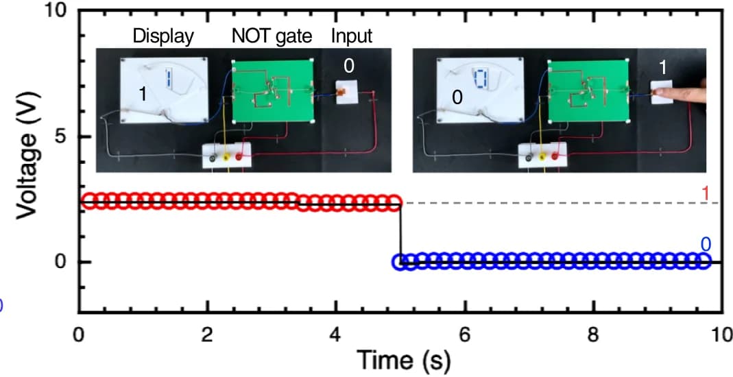 Open access visualization of Line Plot, NOT Gate, Origami Switch, CSCP Actuator, Display