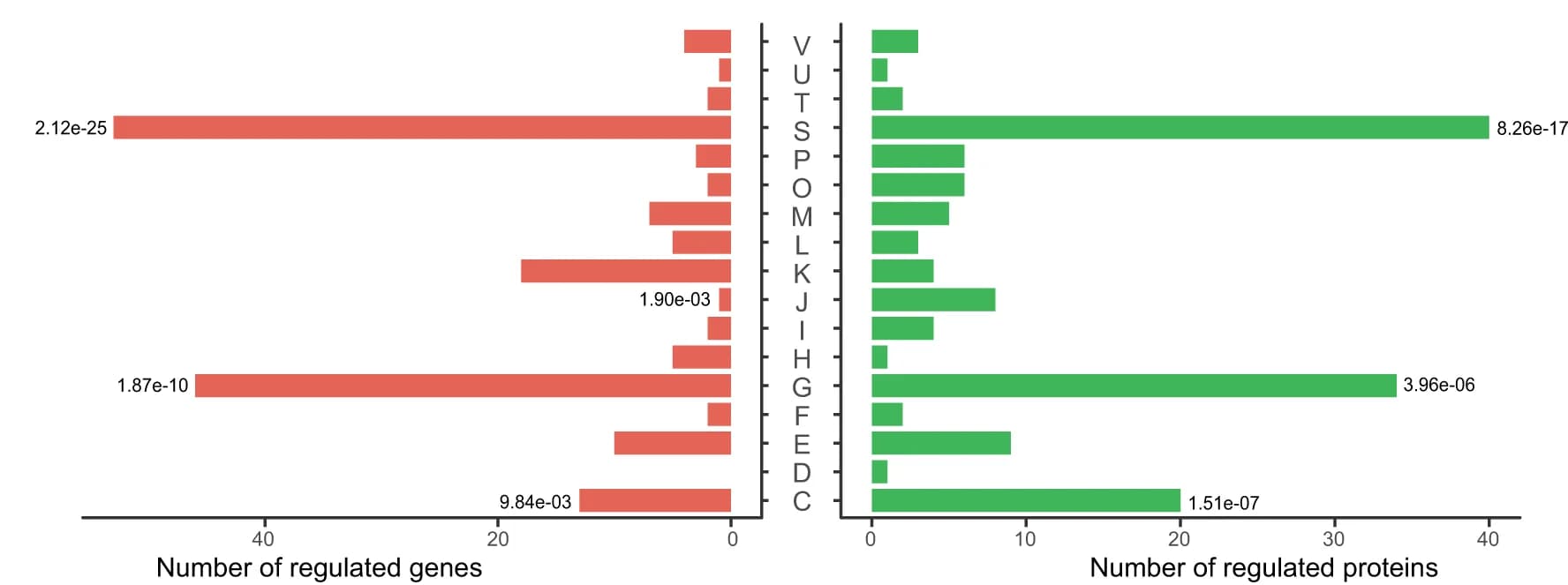 Open access visualization of Bar Plot, DEGs, DEPs, Transcriptomics, Proteomics