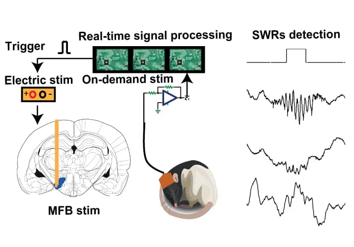 Open access visualization of Workflow, Algorithm, MFB Stimulation, SWRs