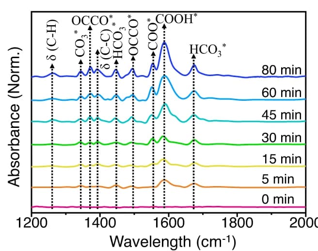 Open access visualization of Line Plot, DRIFTS, ZnPor-RuCuDAC, CO 2 RR