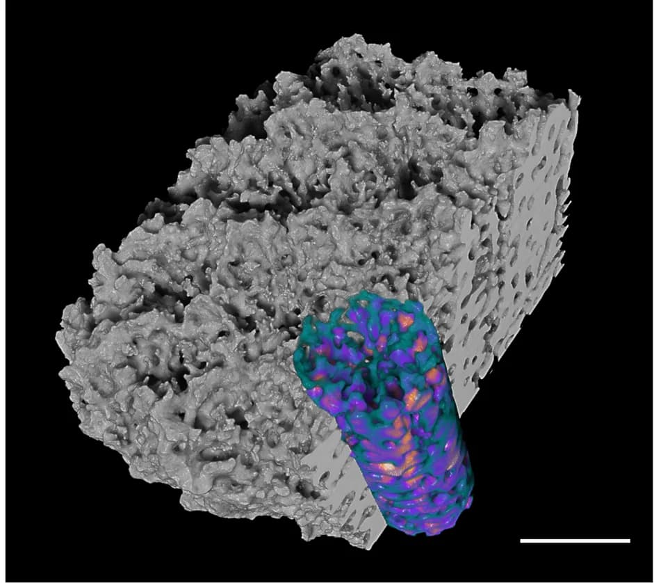 Open access visualization of 3D Plot, Tomography Slices, Skeleton Architecture, Polyp Volumetric Thickness, Hardness