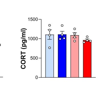 Open access visualization of Bar Plot, Error Bars, CORT Levels, CNO Injection