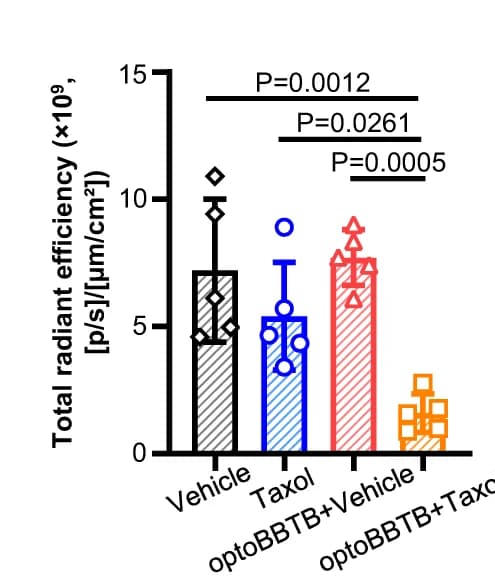 Open access visualization of Bar Plot, Error Bars, GFP Fluorescent, Living Image Software, IVIS Lumina III In Vivo Imaging System