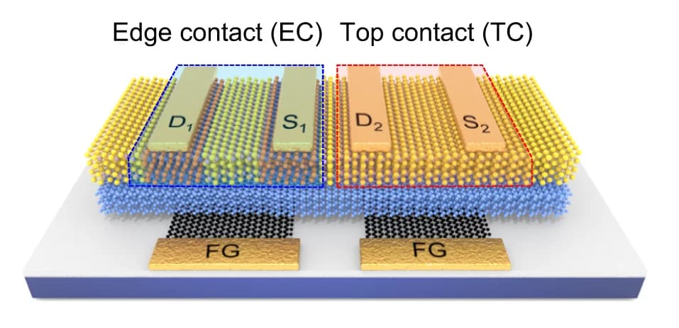 Open access visualization of Illustration, Schematic illustration, Memory Cells, Heterostructure, Float Gate