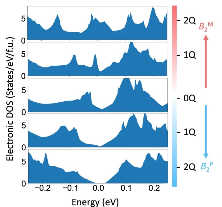 Open access visualization of Line Plot, Density Plot, Density of States, AFM-b Ground State, B 2 M