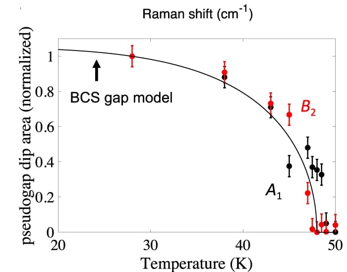 Open access visualization of Scatter Plot, Line Plot, Error Bars, Temperature Dependence, Pseudogap