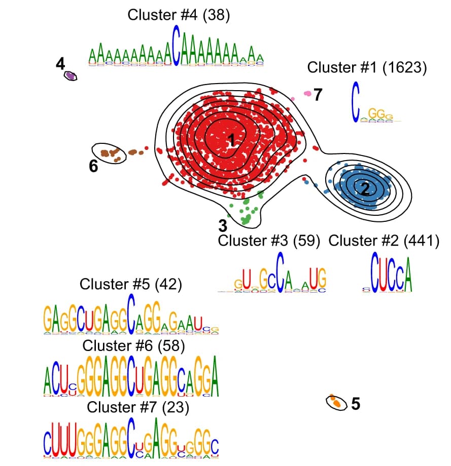 Open access visualization of Scatter Plot, Density Plot, Human m5C sites, Artifacts, Alu repeats
