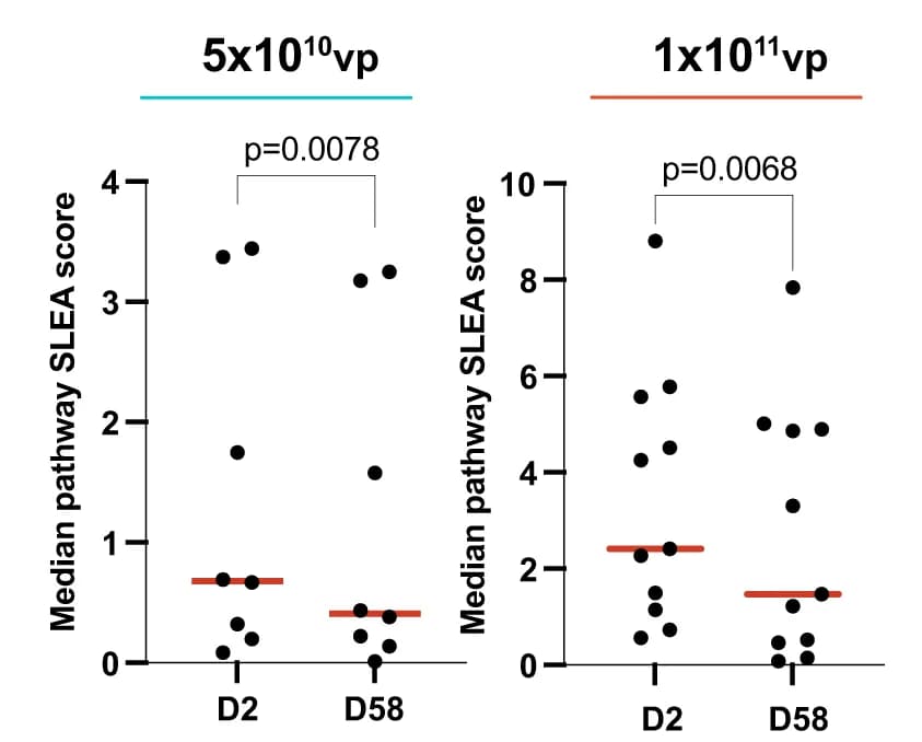 Open access visualization of Scatter Plot, Scatter Plots, Sample-Level Enrichment Analysis, Pathways, Vaccinated Participants