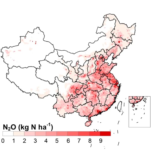 Open access visualization of Geo Map, N 2 O, 2017, Distribution
