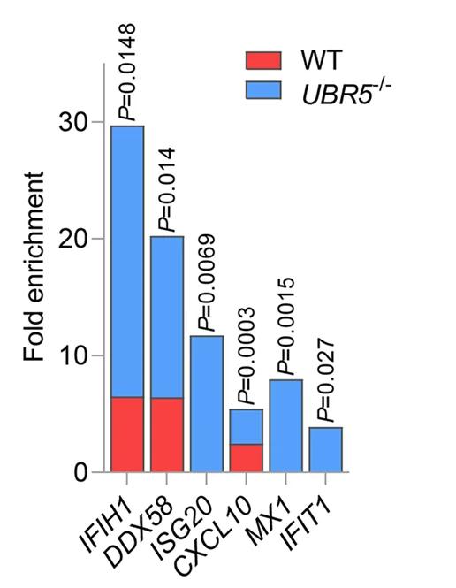 Open access visualization of Stacked Bar Plot, TRIM28, ISG Promoter Regions, Fold Enrichment, Poisson Distribution