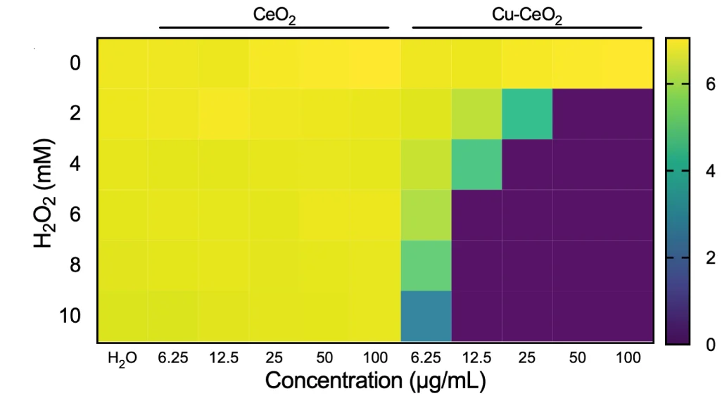 Open access visualization of Heatmap, CFU, MRSA, Nanozymes, H2O2