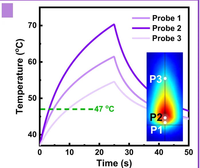 Open access visualization of Line Plot, Heatmap, Temperature, PUU-PCL Device, HIFU Heating